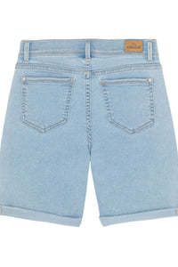 Girls Exposed Button Bermuda Shorts